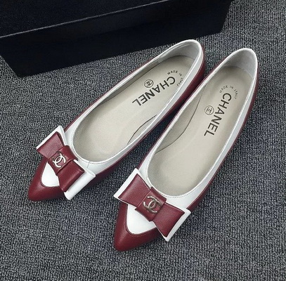 CHANEL Shallow mouth flat shoes Women--142